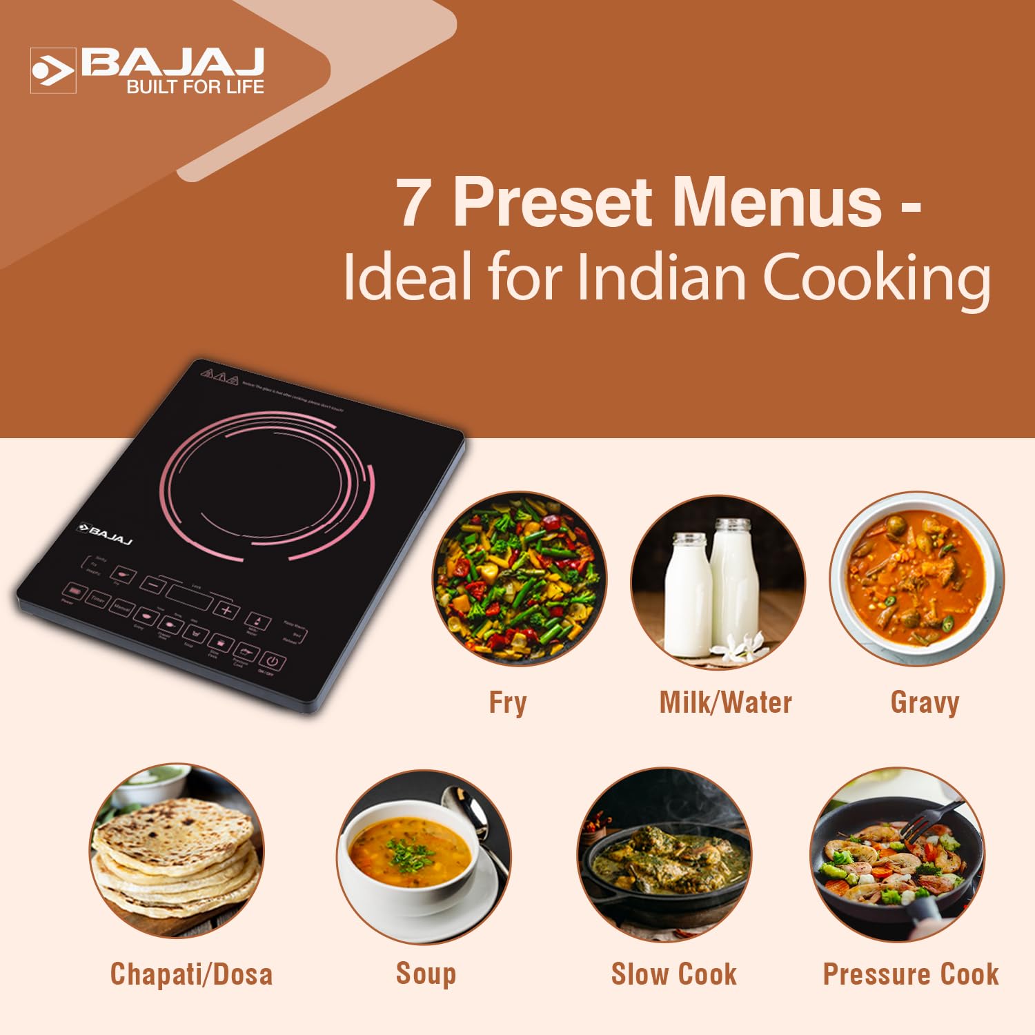 Bajaj ICX 200FP 2000 W Induction Cooktop